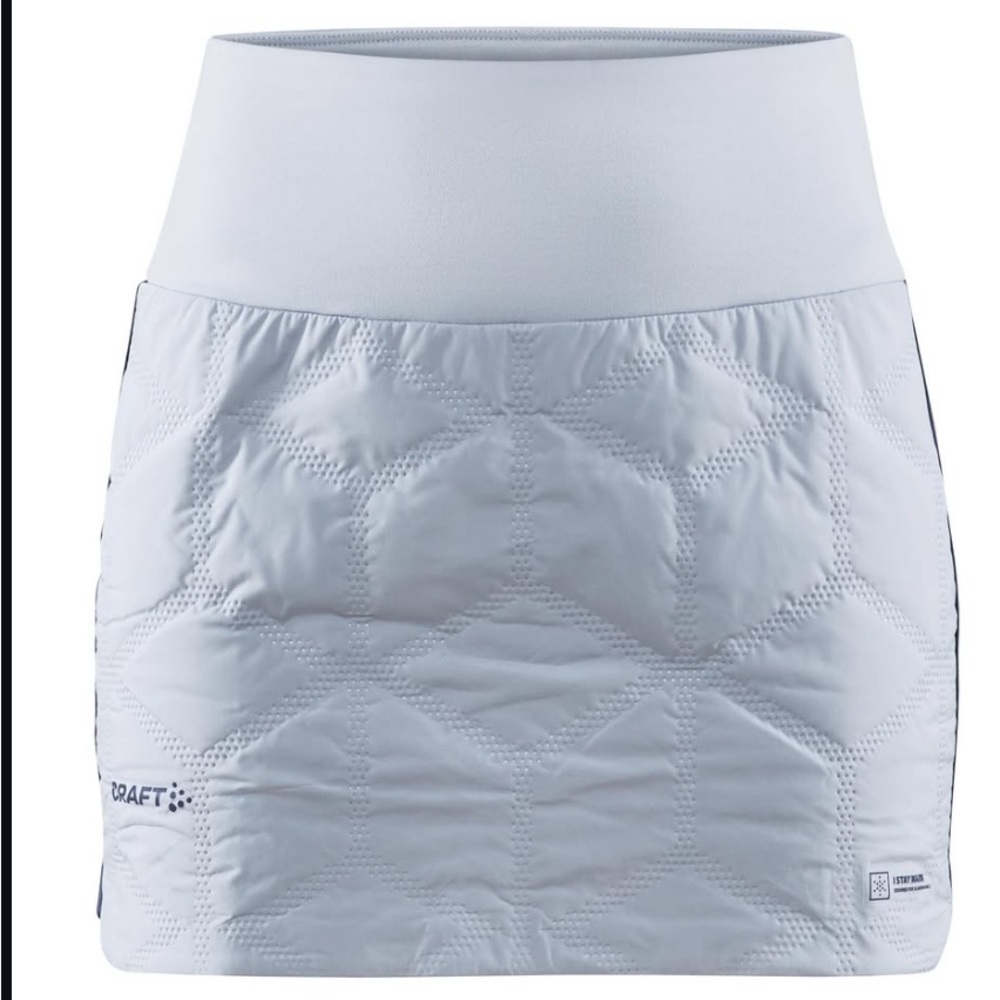 Craft Quilted Skirt in Light Gray